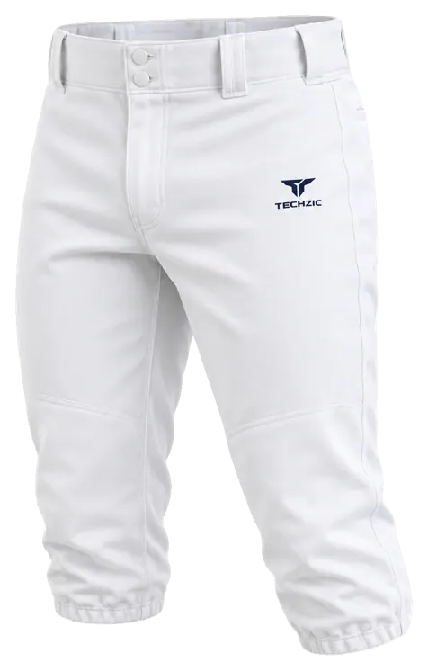 TECHZIC Tapered Knicker Baseball Pants - White