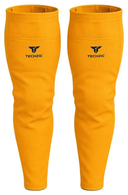 TECHZIC Pro Cut-and-Sew Hockey Socks - C1100-000 in Gold