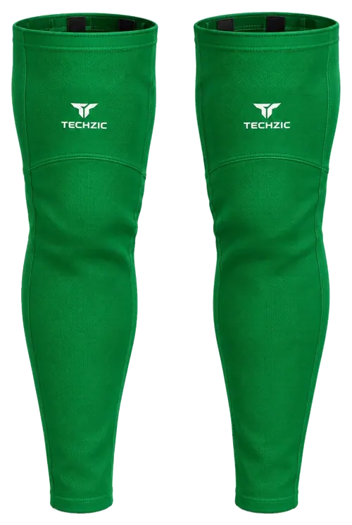 TECHZIC Pro Cut-and-Sew Hockey Socks - C1100-000 in Kelly Green