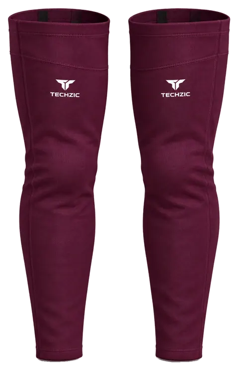 TECHZIC Pro Cut-and-Sew Hockey Socks - C1100-000 in Maroon