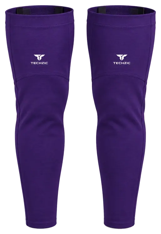 TECHZIC Pro Cut-and-Sew Hockey Socks - C1100-000 in Purple