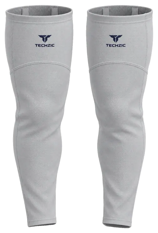 TECHZIC Pro Cut-and-Sew Hockey Socks - C1100-000 in Grey