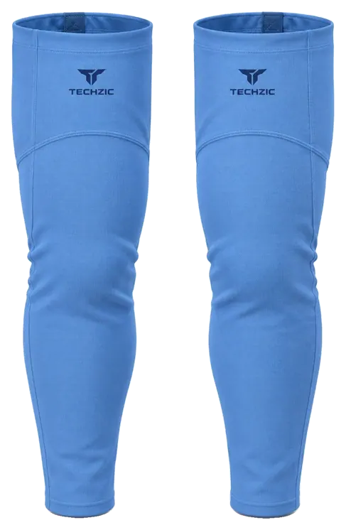 TECHZIC Pro Cut-and-Sew Hockey Socks - C1100-000 in Sky Blue