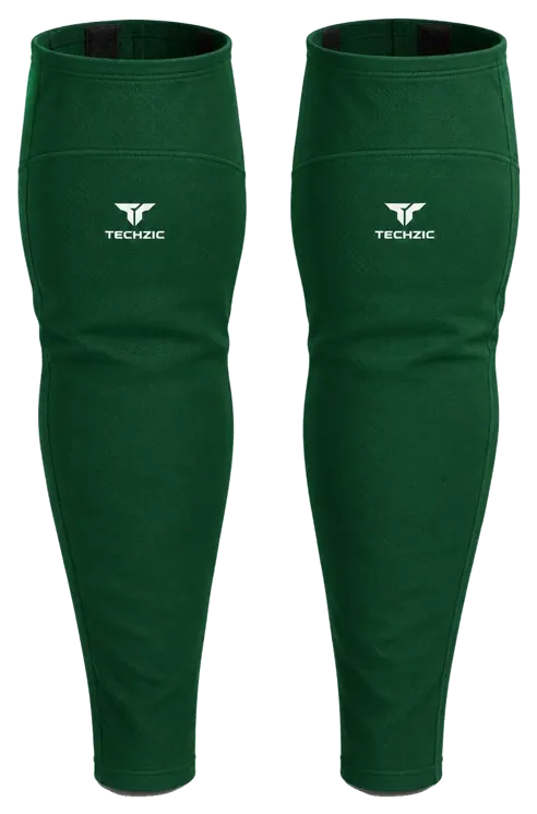 TECHZIC Pro Cut-and-Sew Hockey Socks - C1100-000 in Forest Green