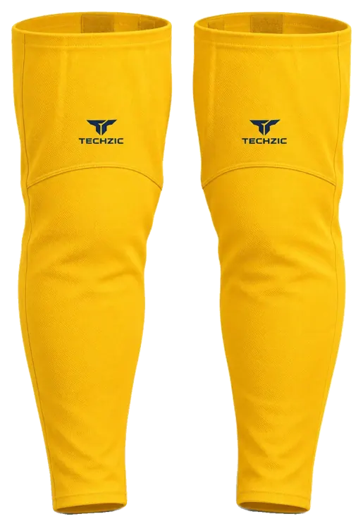 TECHZIC Pro Cut-and-Sew Hockey Socks - C1100-000 in Tuscan Gold