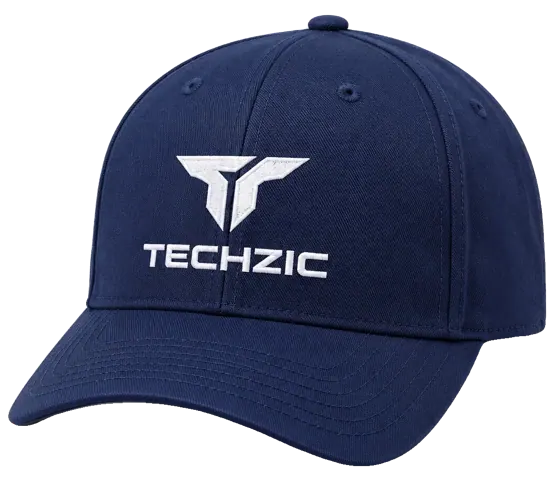 TECHZIC Structured Snapback Cap in Navy