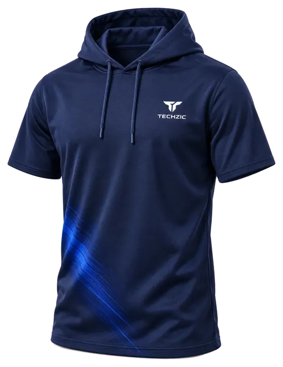 TECHZIC Custom Short-Sleeve Hoodie