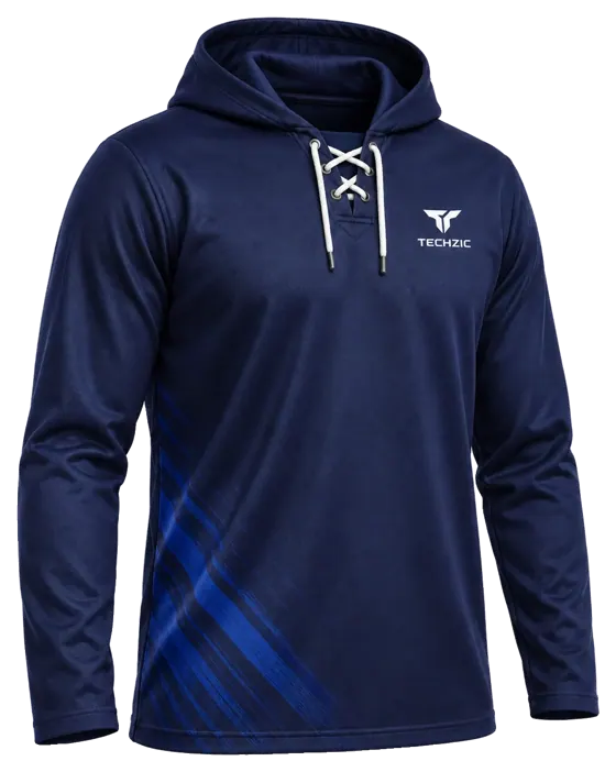 TECHZIC Custom Lace-Neck Hoodie