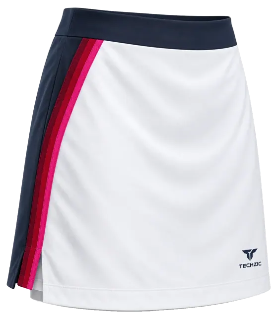 TECHZIC Contrast-Panel Golf Skort