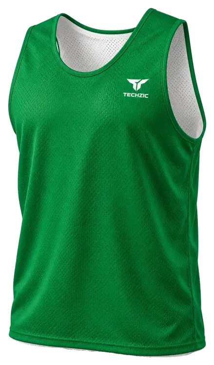 TECHZIC Reversible Mesh Lacrosse Jersey - Kelly / White