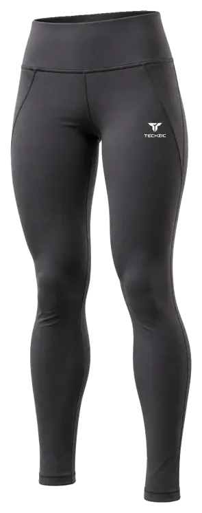 TECHZIC High-Waist Charcoal Leggings