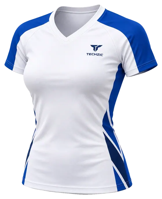 TECHZIC Short-Sleeve V-Neck Compression Jersey