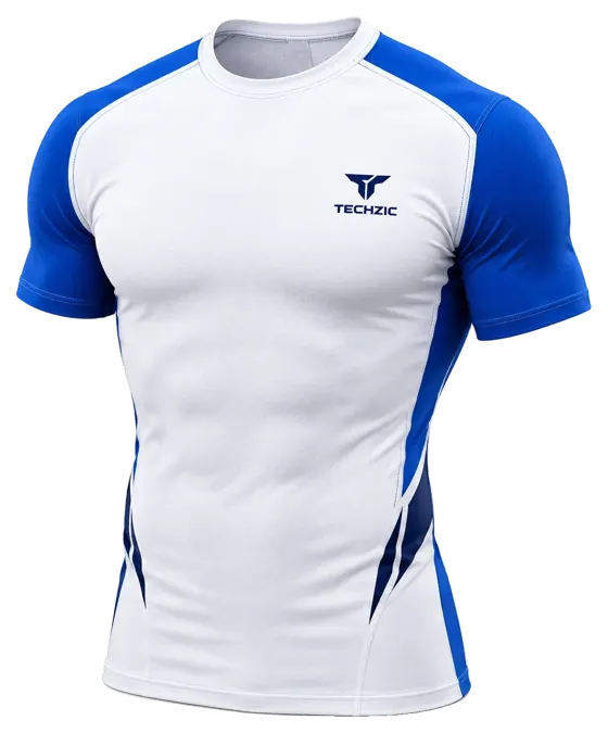 TECHZIC Short-Sleeve Compression Crew Shirt