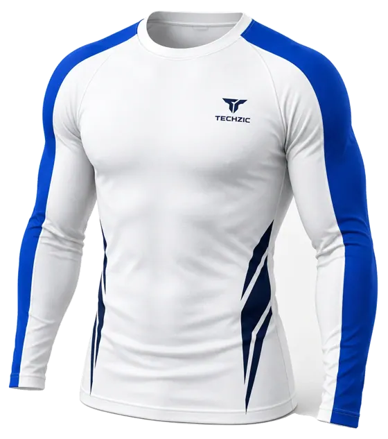 TECHZIC Long-Sleeve Compression Crew Shirt