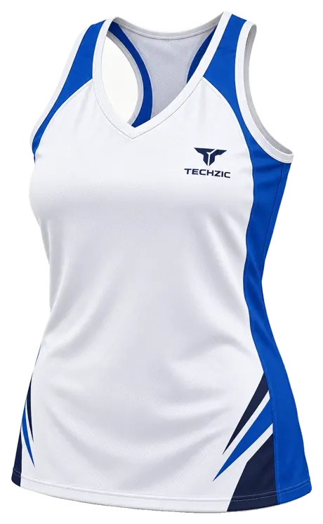 TECHZIC Ladies V-Neck Racerback Baseball Jersey