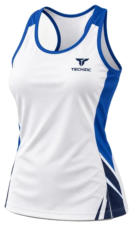 TECHZIC Ladies Crew-Neck Racerback Baseball Jersey