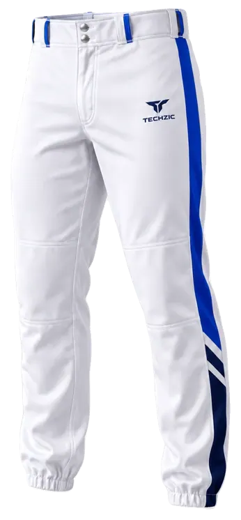 TECHZIC Pro Elastic-Hem Baseball Pants