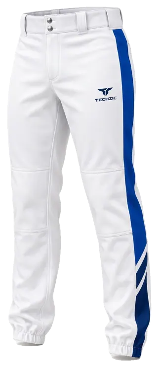 TECHZIC Side-Insert Elastic-Hem Baseball Pants