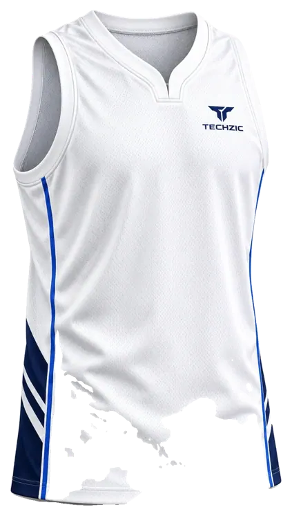 TECHZIC Wrap-Neck Basketball Jersey