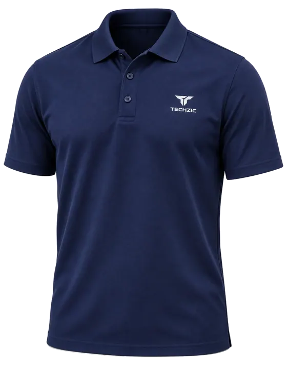 TECHZIC Performance Polo in Navy