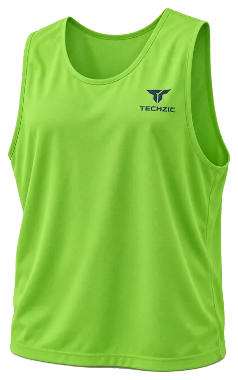 TECHZIC Practice Scrimmage Vest in Lime Green