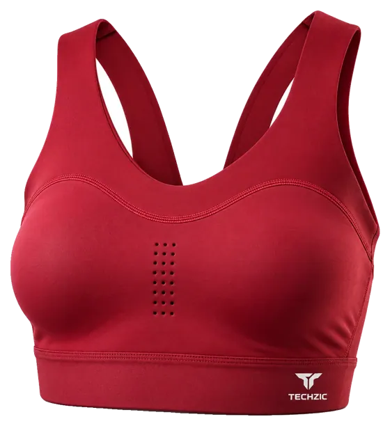 TECHZIC Perforated Support Sports Bra