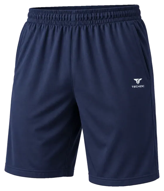 TECHZIC 9-inch Pocket Performance Shorts in Navy