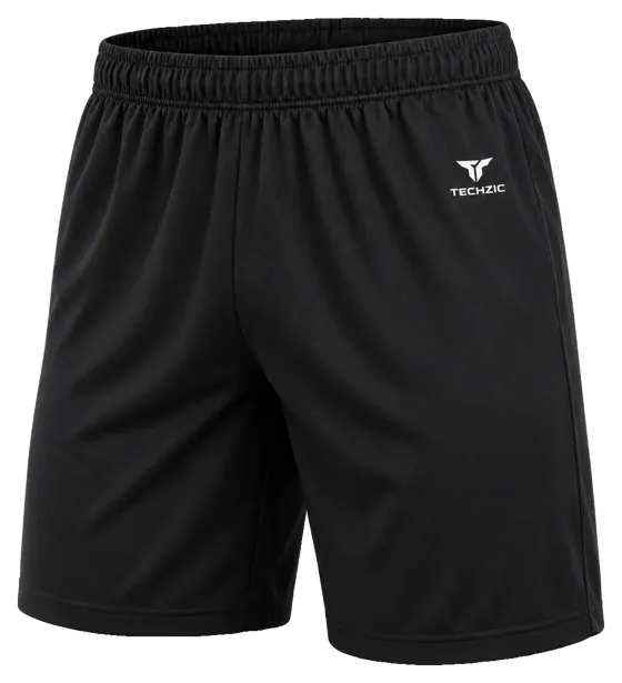 TECHZIC 7-inch Team Performance Shorts - Black