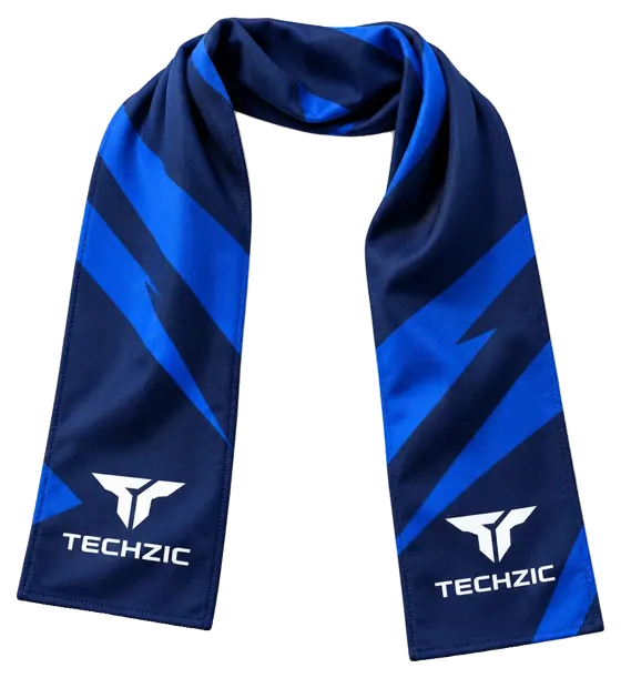 TECHZIC Double-Layer Sublimated Team Scarf