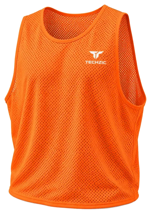 TZ-TB01 High-Visibility Training Bib - Neon Yellow in Fluorescent Orange