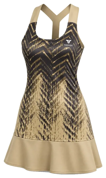 TECHZIC Graphic Racerback Tennis Dress