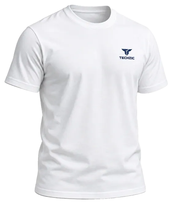 TECHZIC Classic Crew Tee - White
