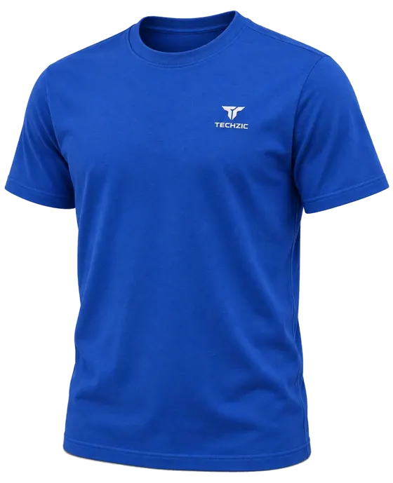 TECHZIC Classic Crew Tee in Royal Blue