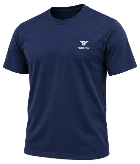 TECHZIC Classic Crew Tee in Navy