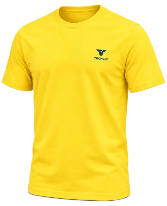 TECHZIC Classic Crew Tee in Maize Yellow