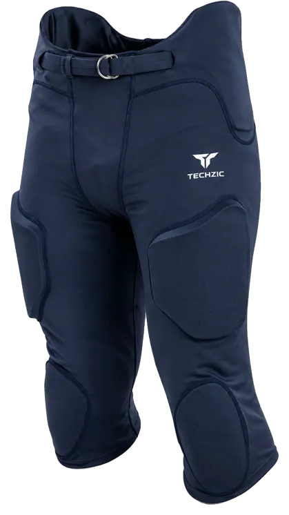 TECHZIC High-Waist Padded Football Pants - Navy