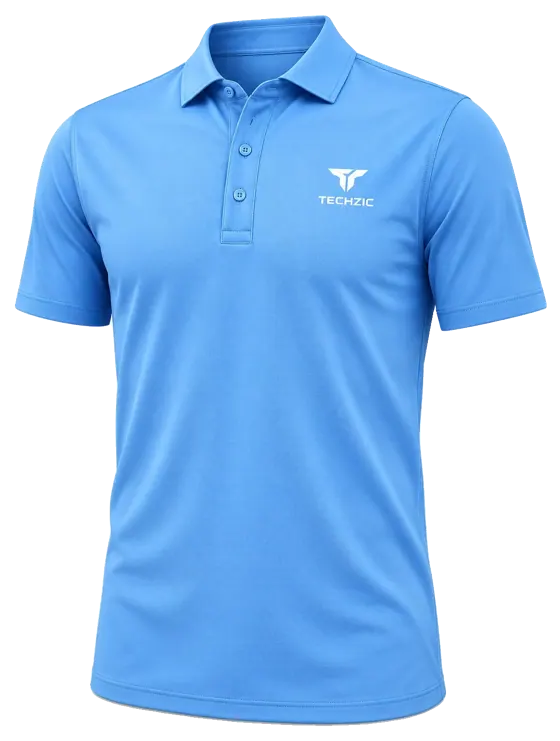TECHZIC Golf Polo Shirt - Design W014