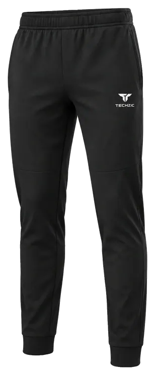 TECHZIC Men's Clean-Waist Cuff Joggers - Black