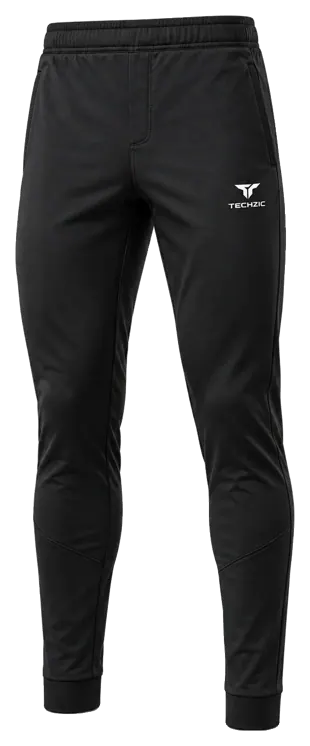 TECHZIC Men's Panelled Sport Joggers - Black