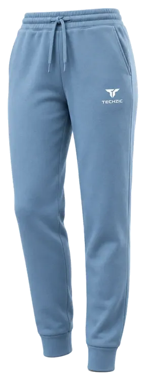 TECHZIC Women's Tapered Cuff Joggers - Dusty Blue