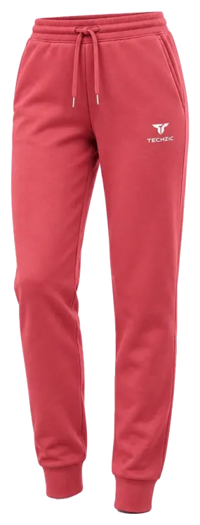 TECHZIC Women's Tapered Cuff Joggers in Rose