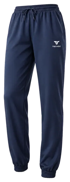 TECHZIC Women's Gathered-Ankle Joggers - Navy