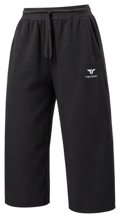 TECHZIC Women's Relaxed Long Shorts - Black