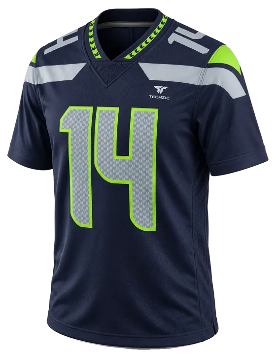 TECHZIC Geometric-Yoke Football Jersey