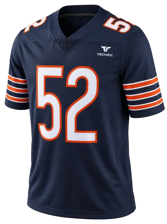 TECHZIC Outline-Number Football Jersey