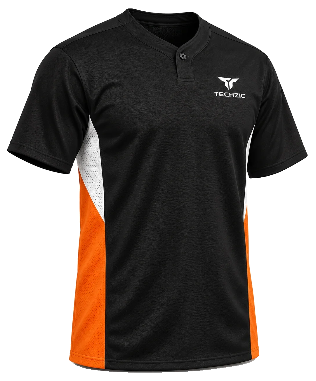 TECHZIC One-Button Panel Baseball Jersey - Baseball Jerseys by TECHZIC