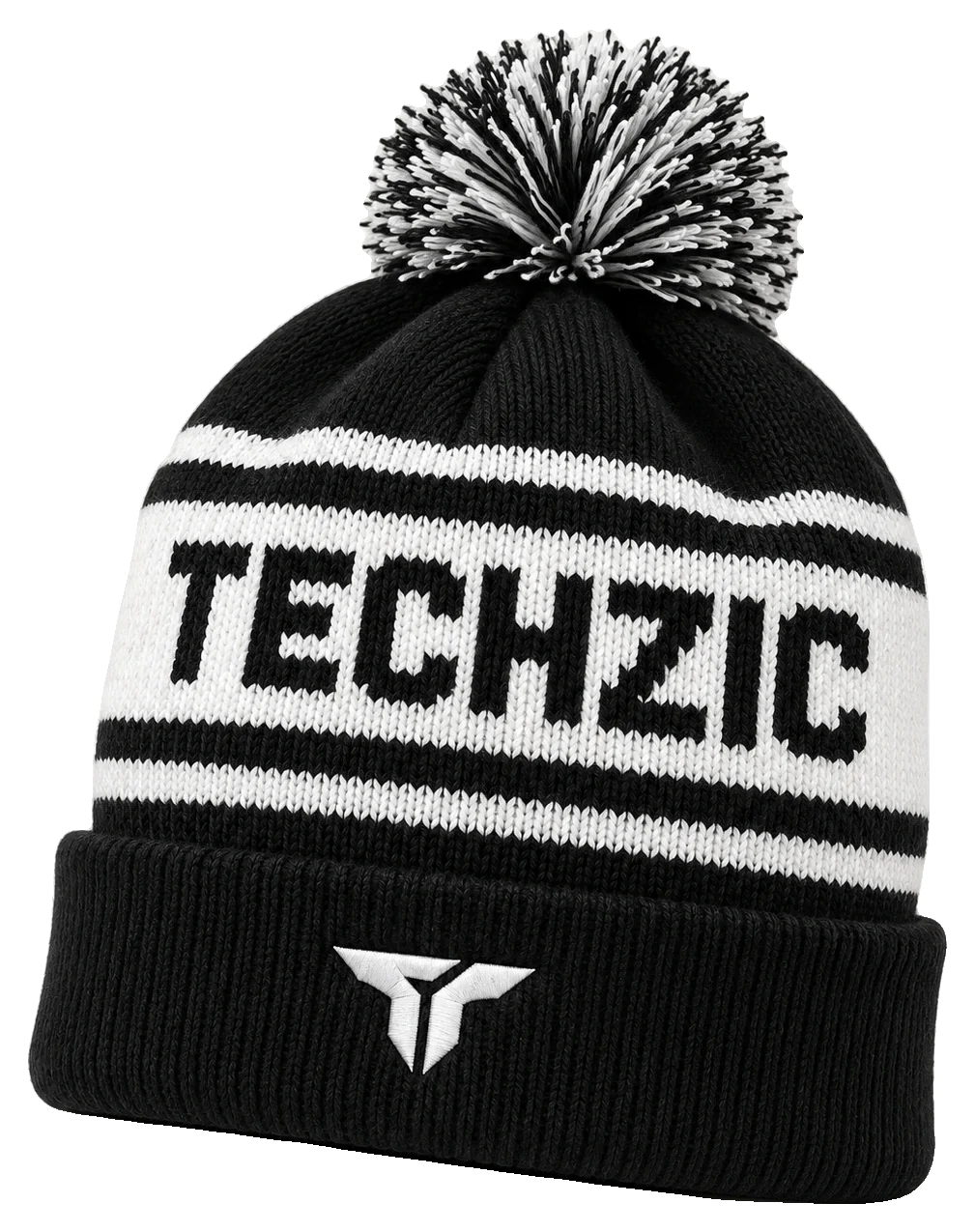 TECHZIC Jacquard Custom Pom Beanie - Custom Knit Beanies by TECHZIC