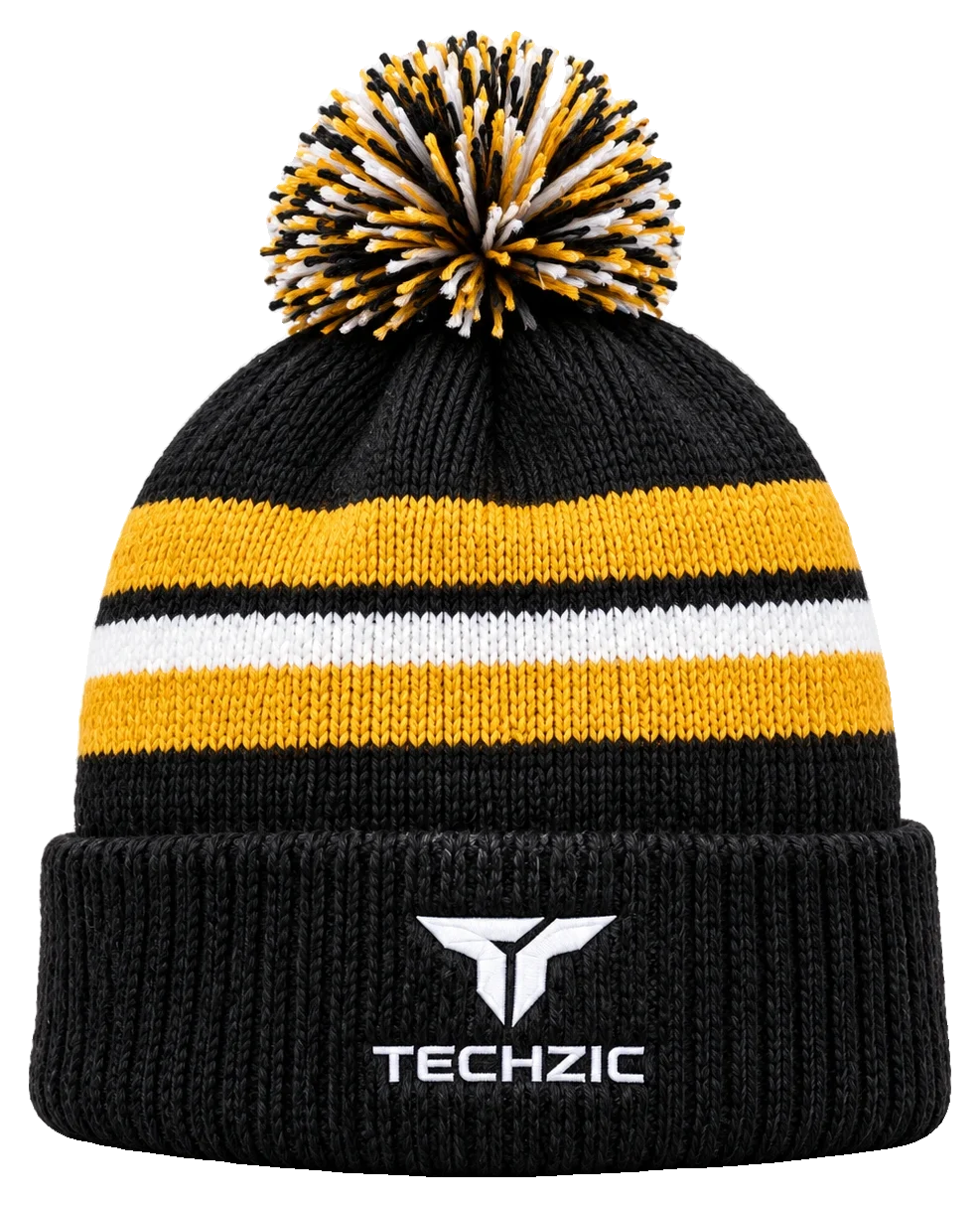 TECHZIC Custom Knit Pom Beanie 2409 - Custom Knit Beanies by TECHZIC