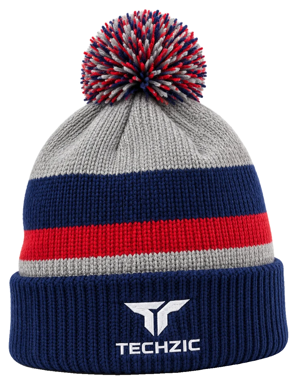 TECHZIC Custom Knit Pom Beanie 2411 - Custom Knit Beanies by TECHZIC