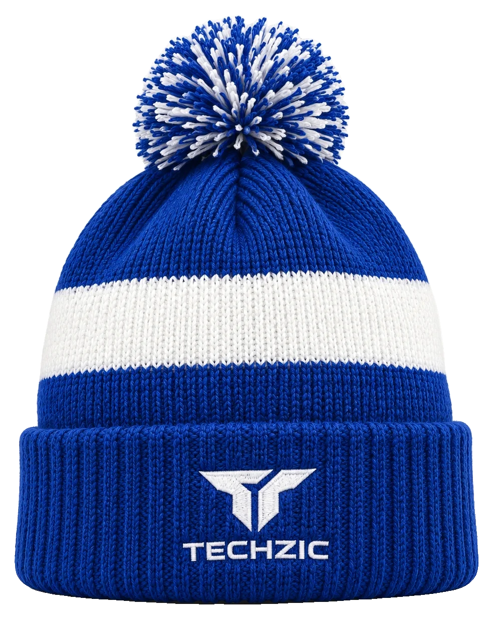 TECHZIC Custom Knit Pom Beanie 2412 - Custom Knit Beanies by TECHZIC